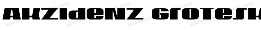 Akzidenz Grotesk BQ Condensed A Bol字体转换